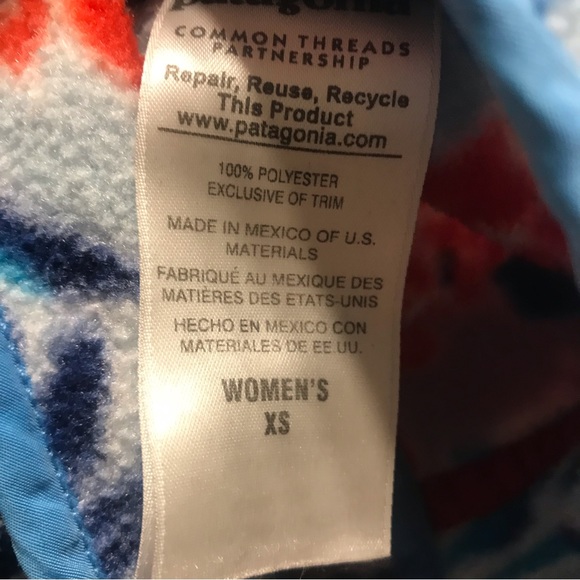 PATAGONIA | Manoa Dusk Blue Synchilla Snap-T Pullover XS - Picture 9 of 9